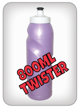 800ml Twister Water Bottles
