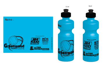 water bottles for Lake Munmorah Netball Club